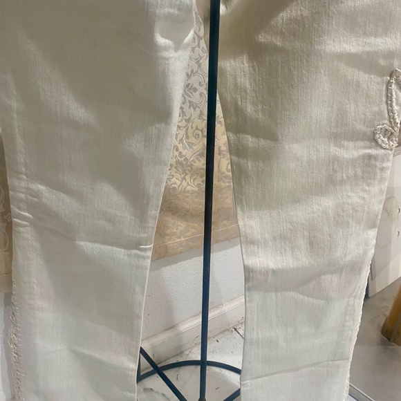 Parasuco Vintage Hand Stitched Embellished Denim Sz 27 - Picture 13 of 14